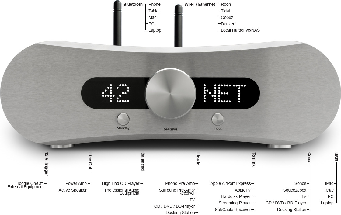 DIA-250S NPM Int. Amplifier DAC & Network Player